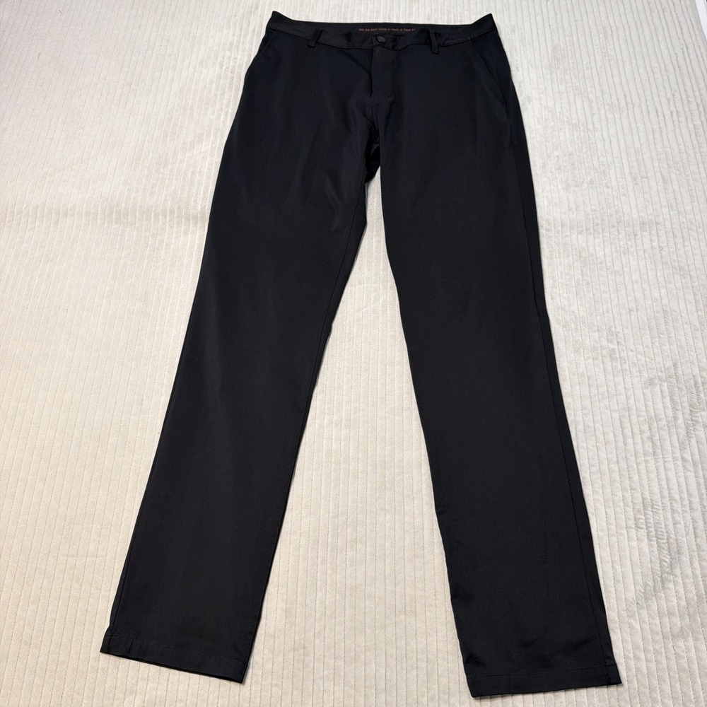 Rhone Commuter Pants Mens 34x34 Black Slim Fit Performance Trousers